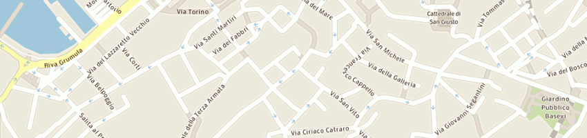 Mappa della impresa panificio urdih luigi a TRIESTE