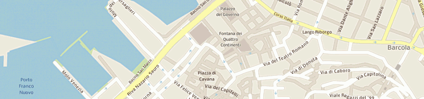 Mappa della impresa cucchiara rosario a TRIESTE