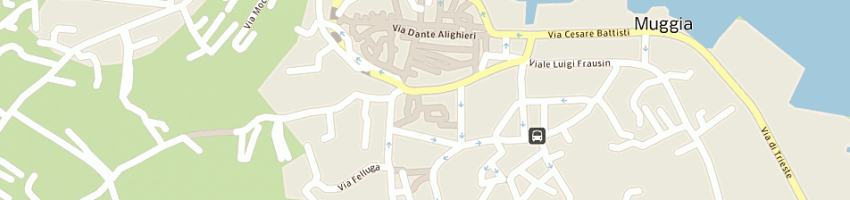 Mappa della impresa agenzia di informazione ed accoglienza turistica a MUGGIA