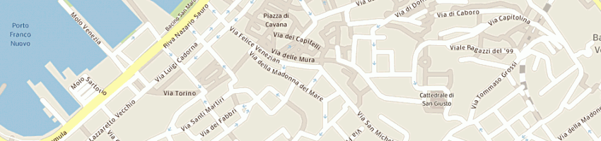 Mappa della impresa associazione accoglienza caritas trieste a TRIESTE
