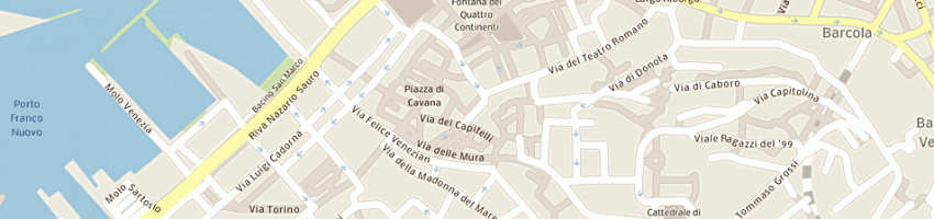 Mappa della impresa dineo media e advertising soc coop a TRIESTE