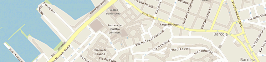Mappa della impresa kozina breda a TRIESTE