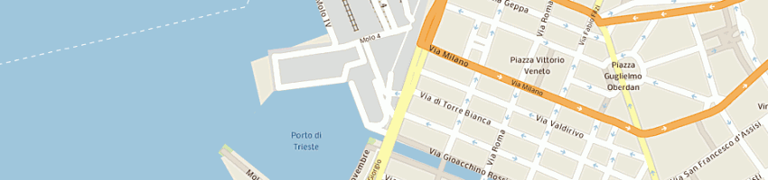 Mappa della impresa for trans sas di mangione l pecorari f veglia b e c a TRIESTE