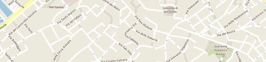 Mappa della impresa condominio di via della galleria 5 a TRIESTE