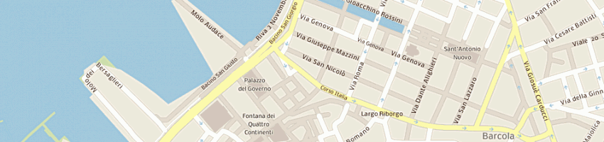 Mappa della impresa attico immobiliare srl a TRIESTE