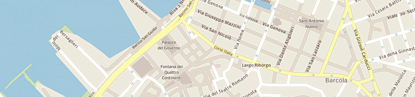 Mappa della impresa aiom a TRIESTE