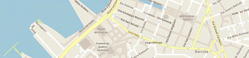 Mappa della impresa colonial cafe' a TRIESTE