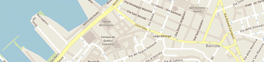 Mappa della impresa uomo srl a TRIESTE
