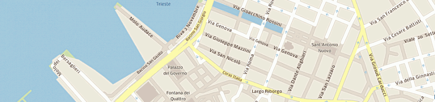 Mappa della impresa luisi spa a TRIESTE