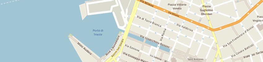 Mappa della impresa mafi di beltramini assunta prekop e co - sas a TRIESTE