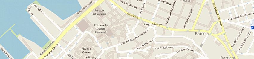 Mappa della impresa osteria da marino a TRIESTE
