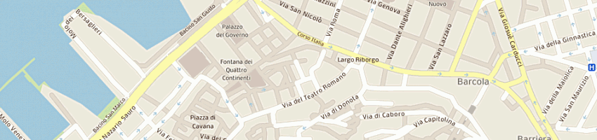 Mappa della impresa caimi daniele a TRIESTE