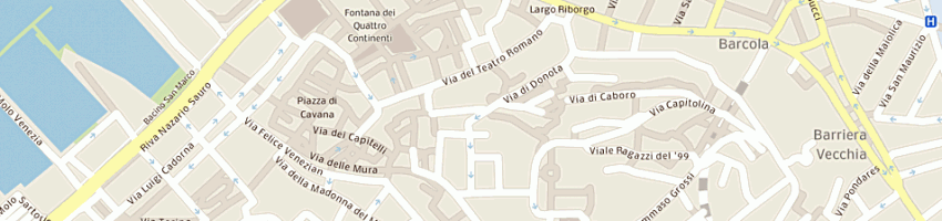 Mappa della impresa chiesa cattolica parrocchiale s maria maggiore a TRIESTE