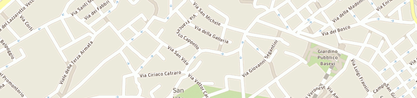 Mappa della impresa alle dune di giulio kocijancic a TRIESTE