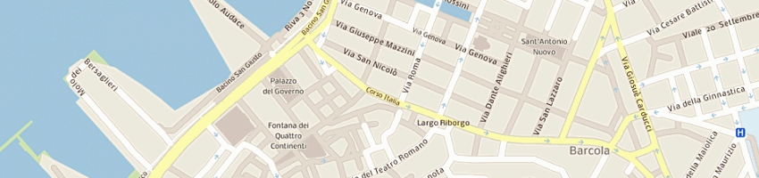 Mappa della impresa banca antonveneta spa a TRIESTE