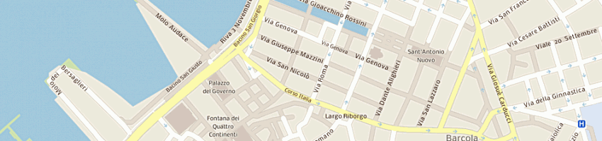Mappa della impresa g e g di gianni lapaine e c - sas a TRIESTE