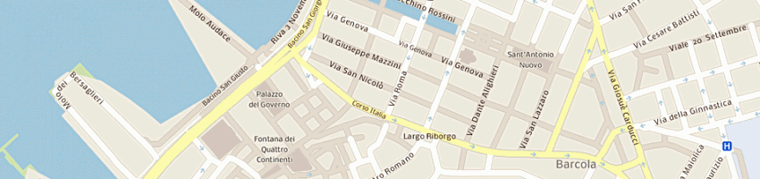 Mappa della impresa i biagiolini 2 snc di carboni rosanna e c a TRIESTE