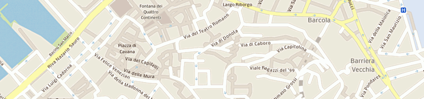 Mappa della impresa associazione gruppo rena - cittavecchia a TRIESTE