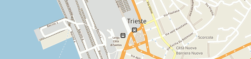 Mappa della impresa parcheggio parksi saba italia a TRIESTE