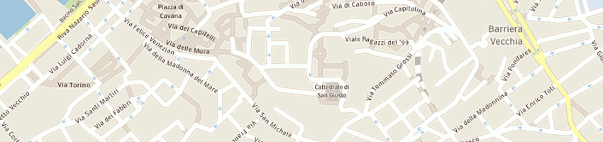 Mappa della impresa ricreatori a TRIESTE