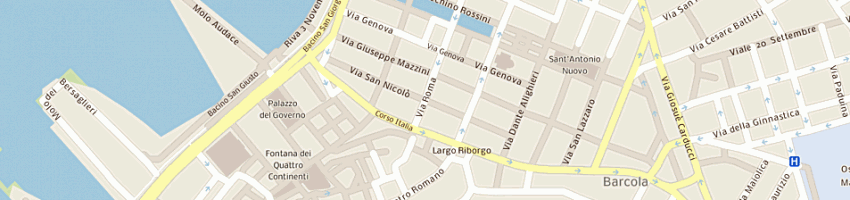 Mappa della impresa sogepe sas a TRIESTE