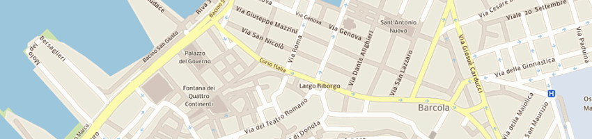 Mappa della impresa caffe' torinese srl a TRIESTE