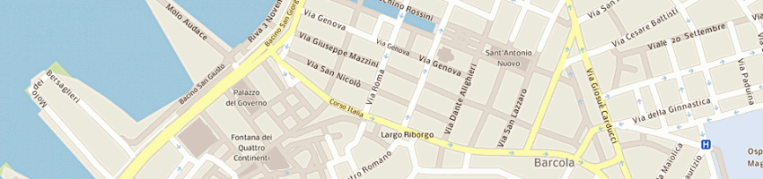 Mappa della impresa rinaldi giorgio a TRIESTE