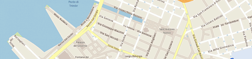 Mappa della impresa la cubana di e colasuonno e c societa' di fatto a TRIESTE