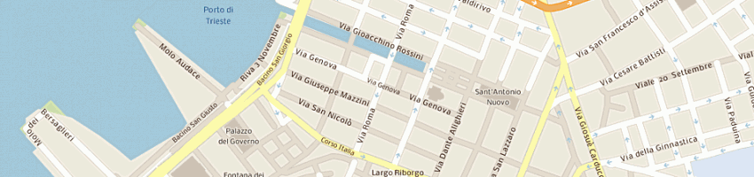Mappa della impresa james joyce cafe' sas di russi tiziano e c a TRIESTE