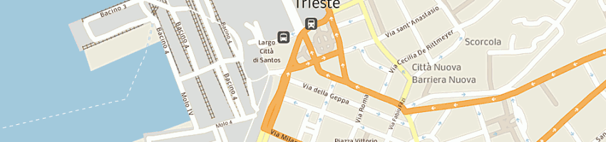 Mappa della impresa unicredit banca spa a TRIESTE