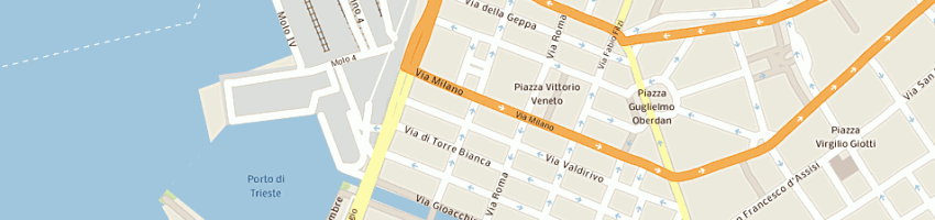 Mappa della impresa corrente sergio studio a TRIESTE