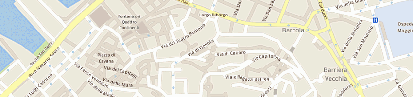 Mappa della impresa pavan luigi a TRIESTE