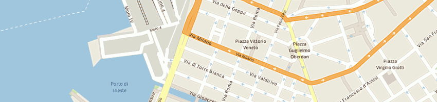 Mappa della impresa dovier maurizio a TRIESTE