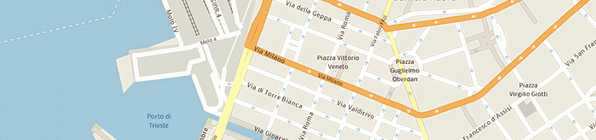 Mappa della impresa italcopy sas a TRIESTE