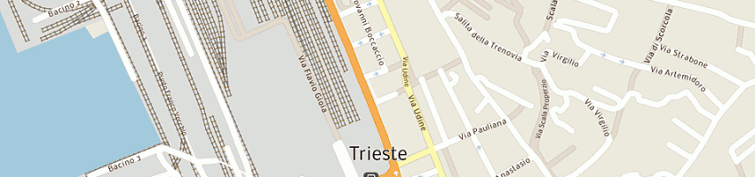Mappa della impresa assicurazione societa' assicuratrice industriale sai a TRIESTE
