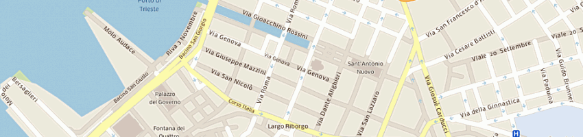Mappa della impresa mase' in piazza di giraldi maria cristina in mase' e c sas a TRIESTE