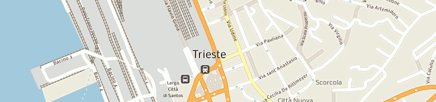 Mappa della impresa studio radiologico prof massimo bazzocchi dott pier luigi de morpugo dott a TRIESTE