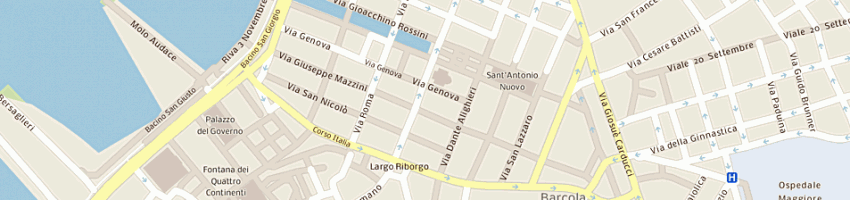 Mappa della impresa pegan libera a TRIESTE