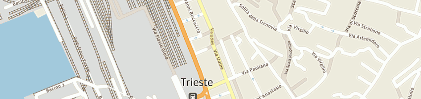 Mappa della impresa rupini bruno a TRIESTE