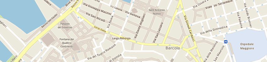 Mappa della impresa zinelli e perizzi arredamento spa a TRIESTE