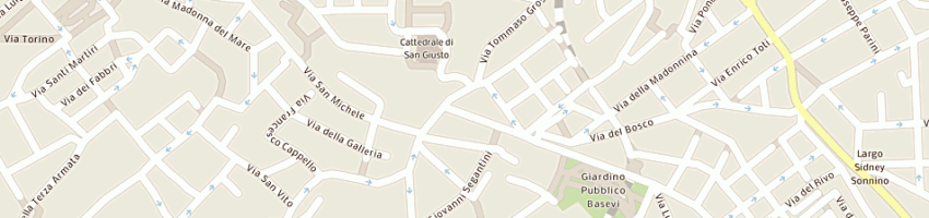 Mappa della impresa sparnacci ada alimentari a TRIESTE
