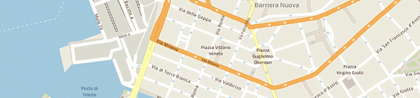 Mappa della impresa poste italiane spa a TRIESTE