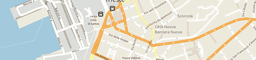 Mappa della impresa siteco (sas) a TRIESTE