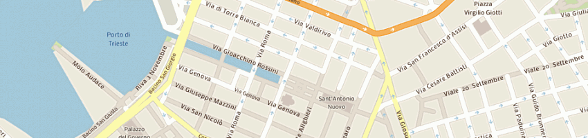 Mappa della impresa impresa costruzioni t gregoratti di luciano gregoratti e c snc a TRIESTE
