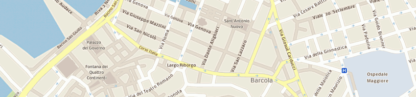 Mappa della impresa corner srl a TRIESTE