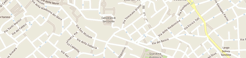 Mappa della impresa tria costruzioni srl a TRIESTE
