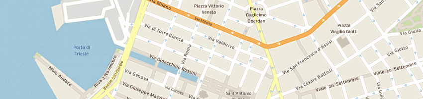 Mappa della impresa pra progetti aziendali sas di parovel marina e c a TRIESTE