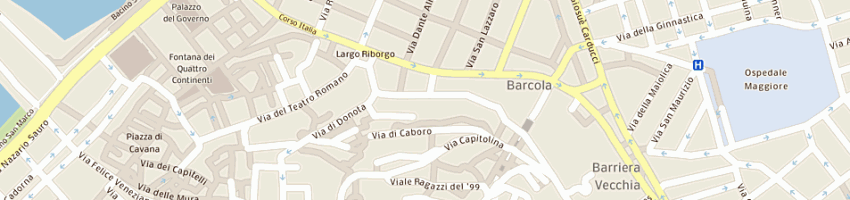 Mappa della impresa laboratorio odontotecnico kodric sergio a TRIESTE