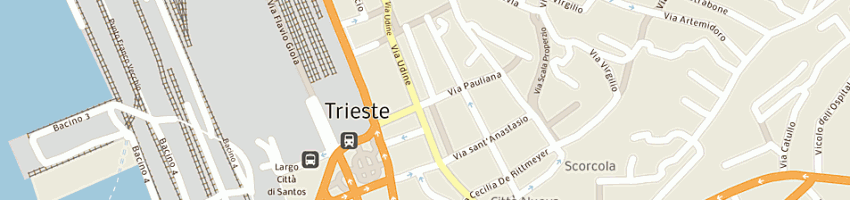 Mappa della impresa auto moto bacinello snc di fabio bacinello a TRIESTE