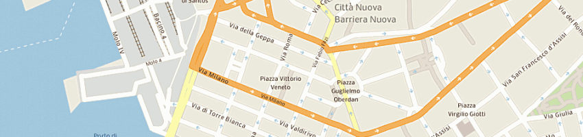Mappa della impresa serenissima ristorazione s p a a TRIESTE